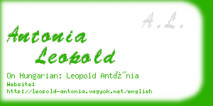 antonia leopold business card